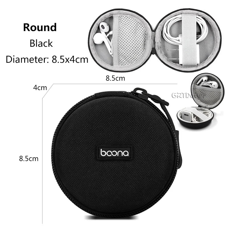 Shockproof Electronics Organizer Case for Power Adapter Cable Storage Bag Bluetooth Earphone Case Travel Small Tech Gadget Pouch