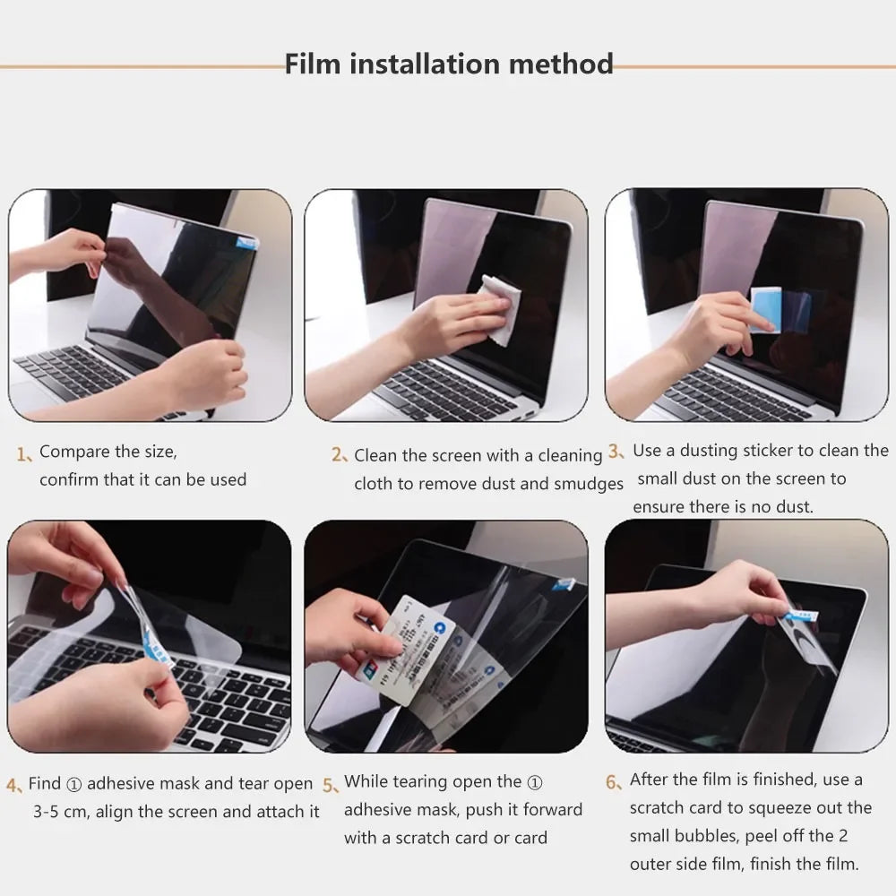 Matte Screen Protector for 2023 MacBook Air 15 A2941 13.6 M2 A2681 Pro 13 14 16 M1 chip A2338 Plastic Screen Film Sticker A2337
