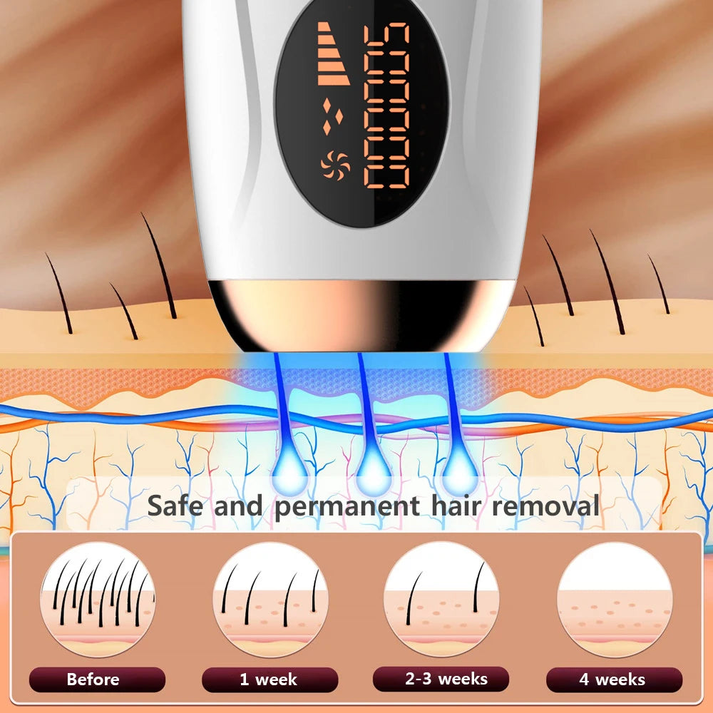 999999 Flashes Laser Epilator for Women Body Bikini Legs Armpit Arms Hair Removal Painless IPL Laser Permanent Electric Epilator