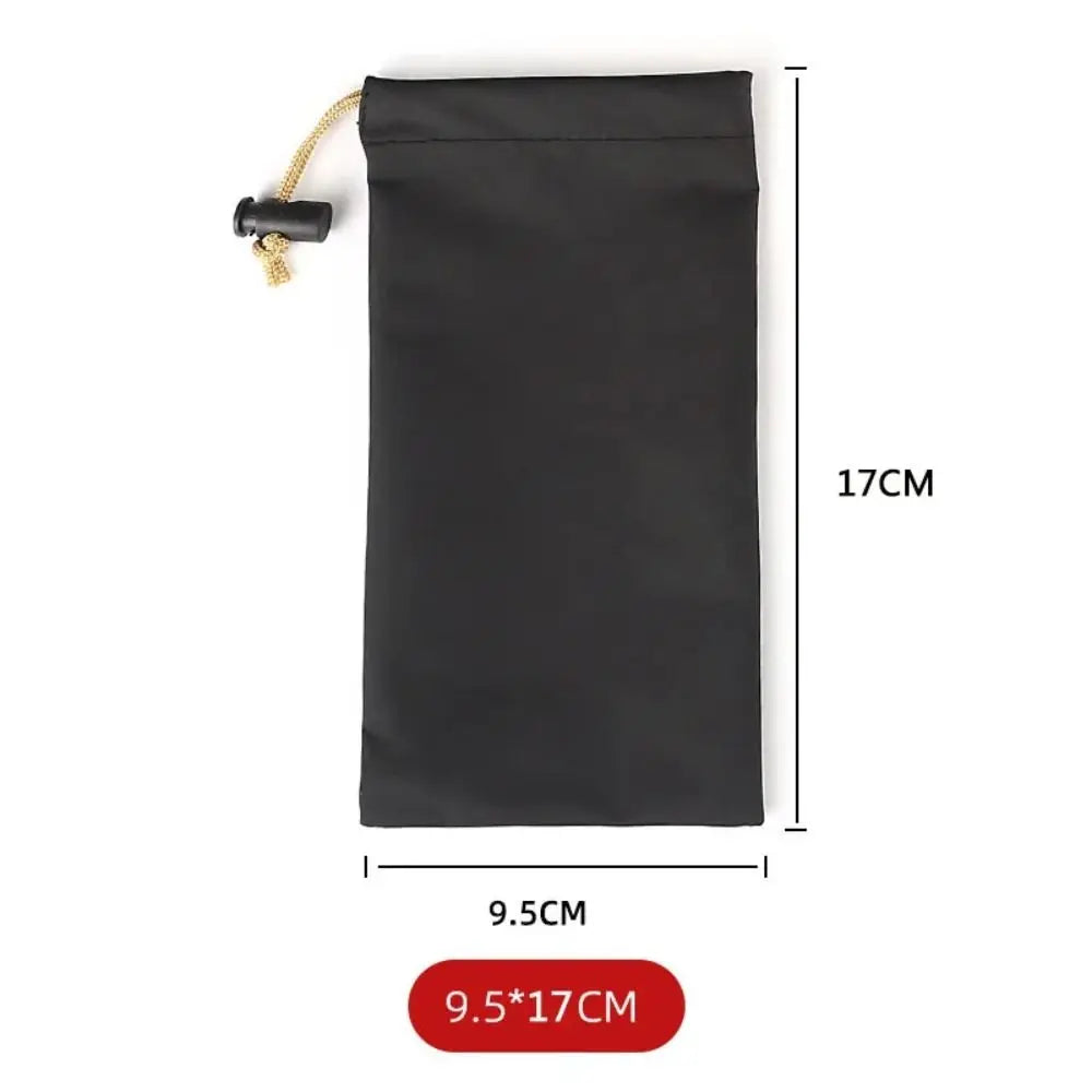 PU Leather Phone Storage bag with Draw String Waterproof Power Bank Case Large Capacity Dustproof Headphone Case Pouch