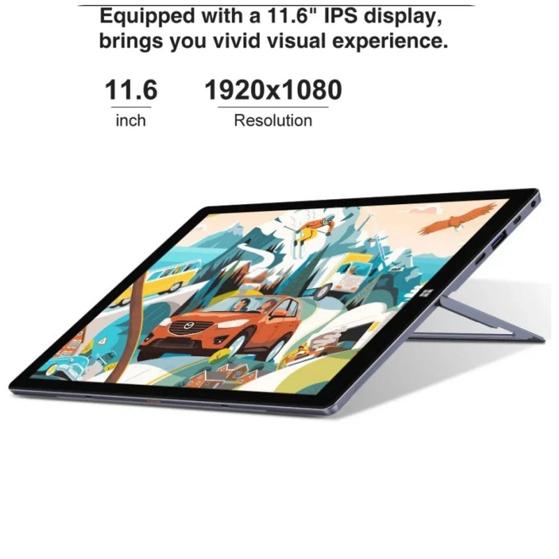 Galavey Terra Tablet 11.6" Intel Celeron N4100 64-Bit Windows 11 8GB RAM 512GB ROM Type C Tablets 1920x1080IPS HDMI-Compatible