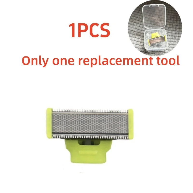 MLG 1pcs replacement head/1box USB rechargeable waterproof electric shaver beard shaver body trimmer men's shaver hair
