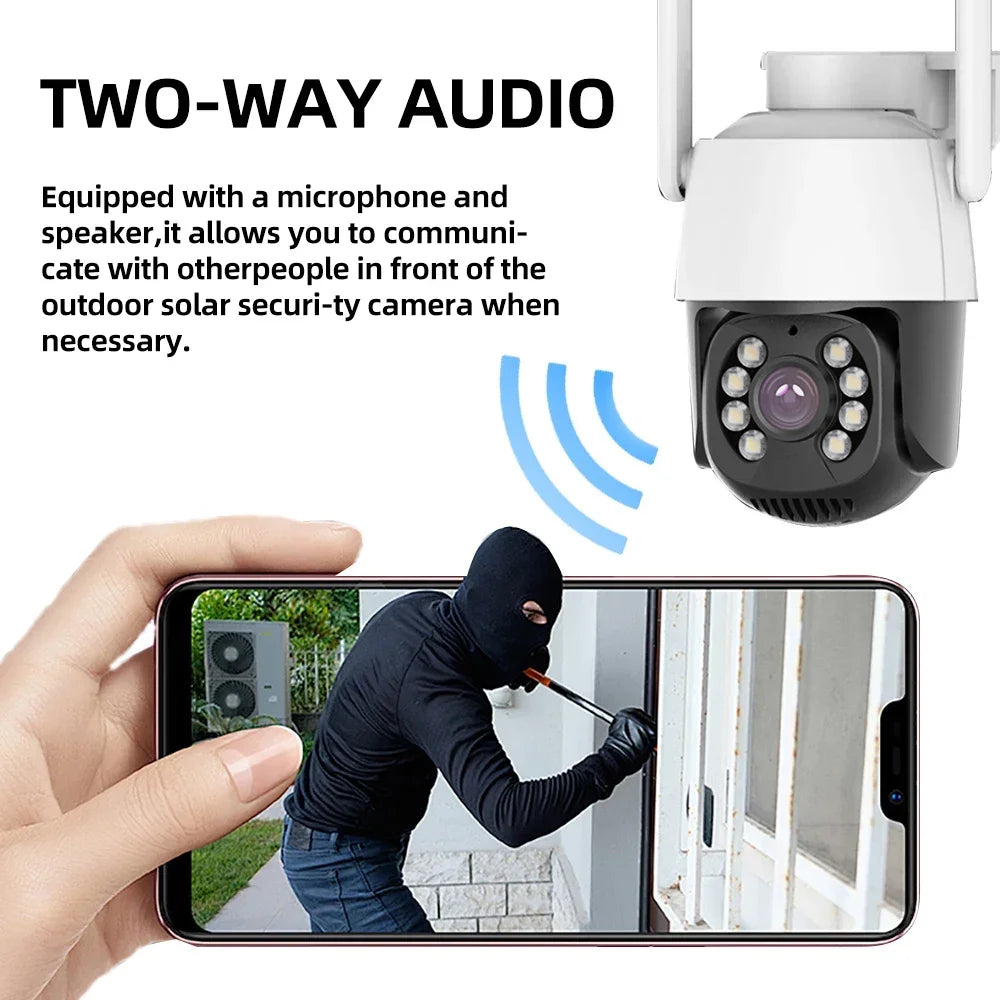 WIFI 4G IP Camera Outdoor Home Security Auto Tracking Human Detection Camera WIFI CCTV Surveillance Camera Camhi Pro APP