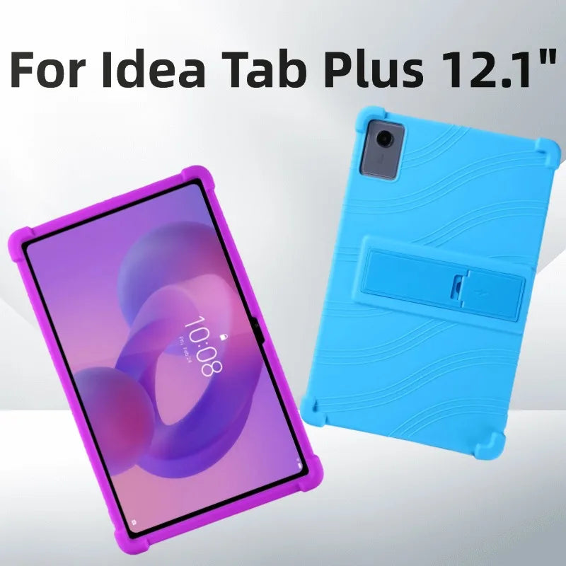 Case for Idea Tab Plus 12.1"2025 TB-365FC Tablet Kids Friendly Silicon Stand Cover Anti drop silicone prote