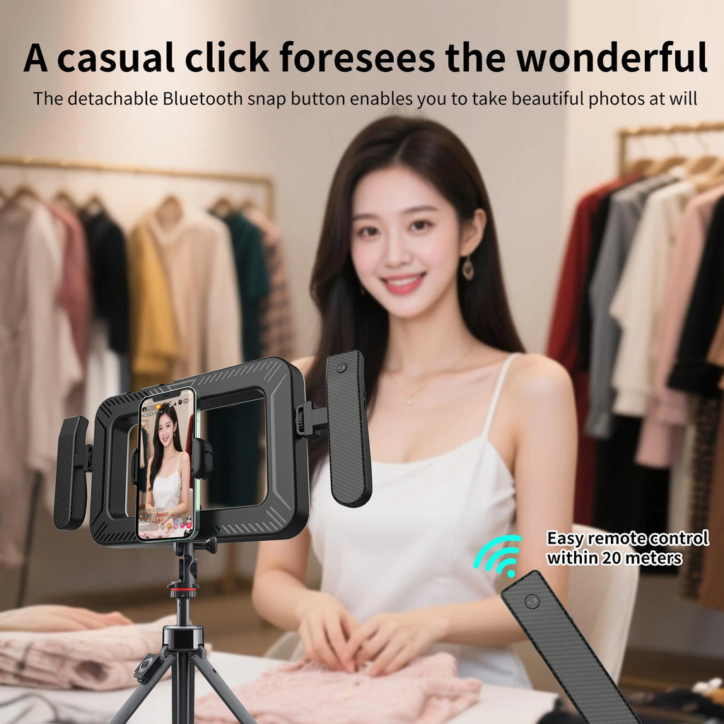 k03 Portable Handheld Ring LED Light New Rabbit Cage Lighting Photography Lamp for Mobile Live Broadcast Selfie Light Decoration