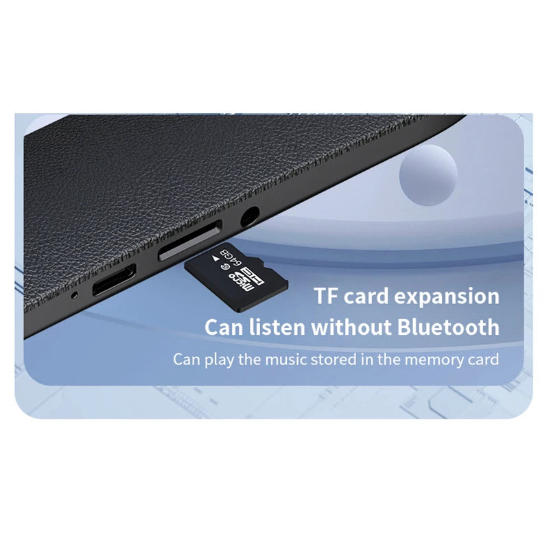 Bluetooth 5.4 Under Pillow Speaker Bone Conduction Speaker Noise Reduction Stereo Music Player With TF Card Slot Timed Shutdown