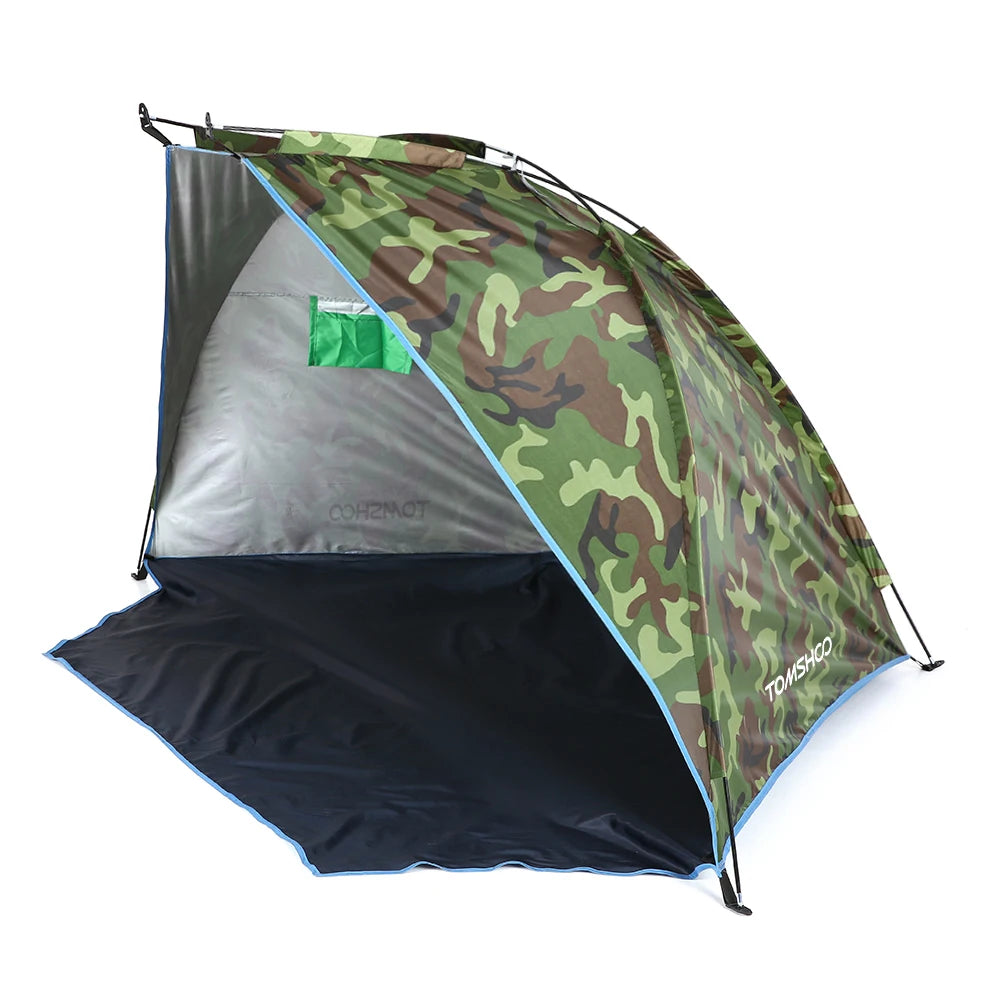 2 Persons Outdoor Beach Tents Shelters Shade UV Protection Ultralight Tent for Fishing Picnic Park Summer Awning Shade Shelter