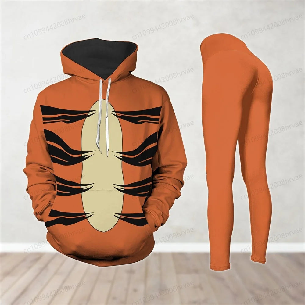 Disney Winnie the Pooh Hoodies and Leggings, Custom Winnie the Pooh 3D Printed Sweatshirts, Womens Yoga Pants Set 2025