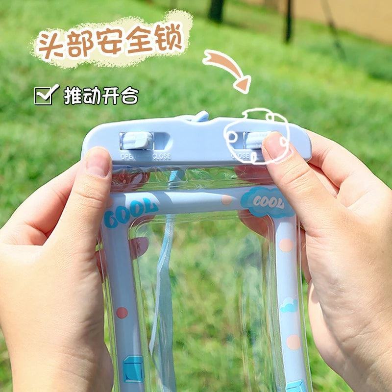 Waterproof Cartoon Phone Pouch Drift Diving Swimming Bag Underwater Dry Bag Case Cover For Phone Water Sports Beach Pool Skiing