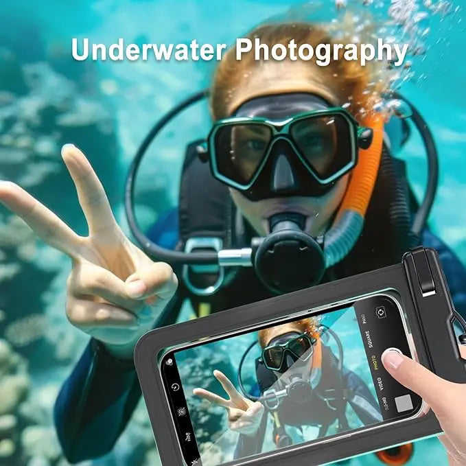 Airbag Waterproof Mobile Phone Bag Diving Protective Cover Waterproof Item Bag Anti-lost Bag for Beach Cruise Spring Water Park