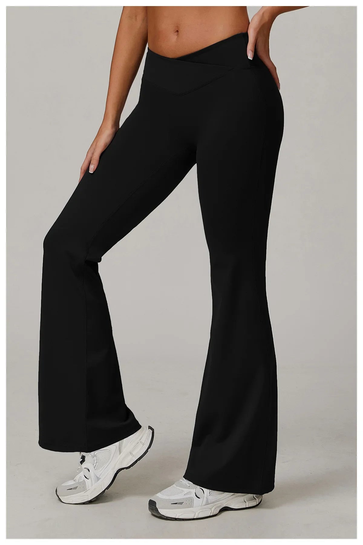 Wide Leg Pants Women Yoga Leggings Women Fitness Leggings Running Pant Sports Leggings High Waist Workout Tight Gym Bell-bottoms
