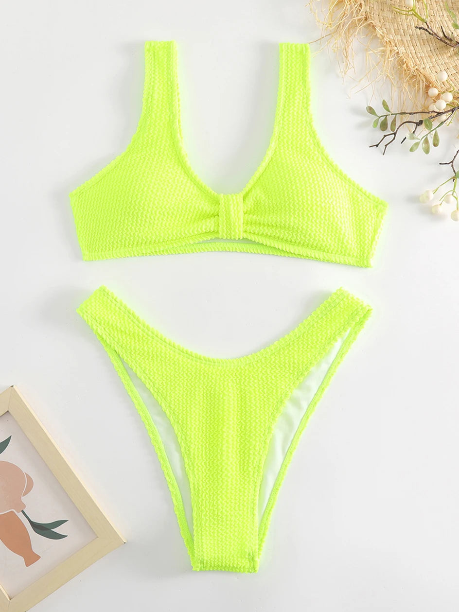Sexy Bikini 2026 Women Swimsuit Female Swimwear Push Up Thong Bikinis Set Brazilian Woman Bathing Suit Swimming for Beach Wear