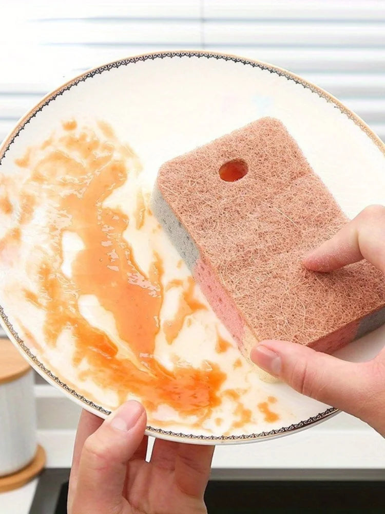 Kitchen Stain(2-Pack) Removal Nano Sponge Magic Wipe Hundred Clean Cotton Dishwashing Sponge Wipes Bathroom Cleaning Utensils