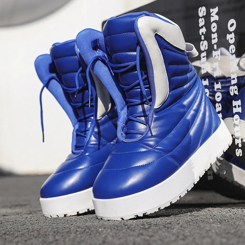 men boots 2025 New Winter Slippers Warm Men Shoes Waterproof Non-Slip Plush Sneakers Male tenis shoes Boots Men Sneakers Winte