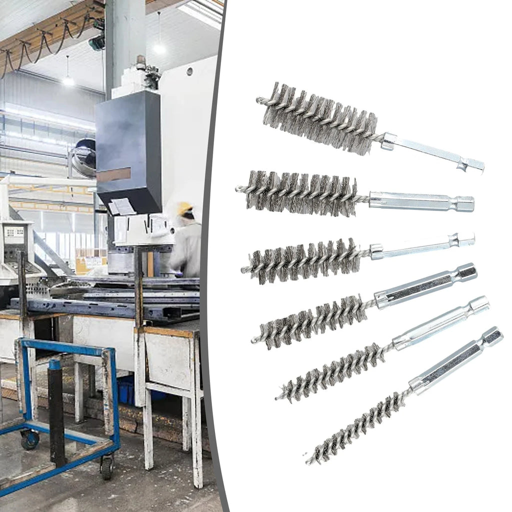 Hot New Tools & Workshop Equipment Cleaning Brush Drilling Brushes 6 Pieces 6 Sizes Cleaning Brushes Electric Drill
