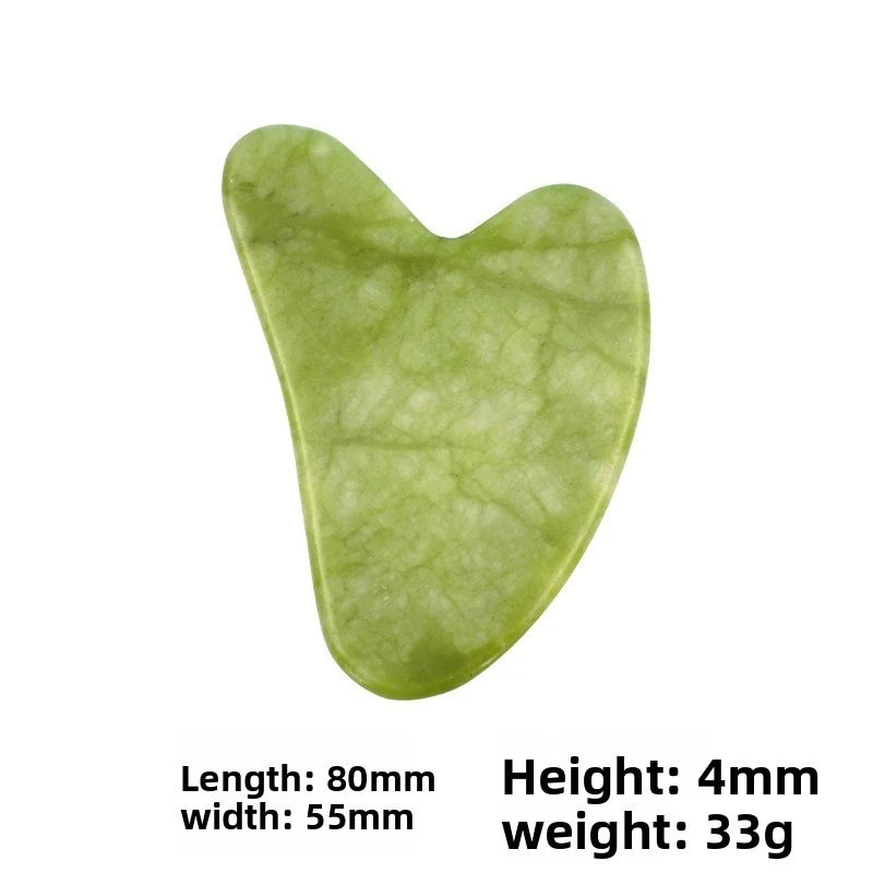 Natural Jade Roller Massager for Face Body Back Foot Massage Roller Facial Liftting Anti-wrinkle Double-end Gua Sha Jade Stone