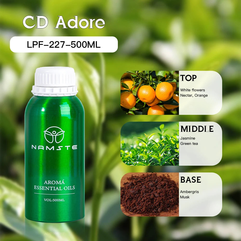 500ML PURE Plant Essential Oil Luxury Hotel Inspired Aromatherapy Scent Diffuser Oil Perfumes For Aroma Diffuser & Humidifier