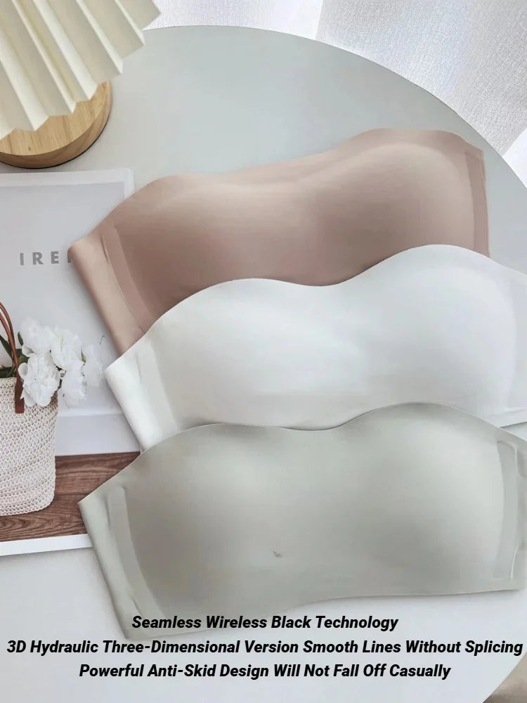 Bras For Women Non-Wire Bra Invisible Cup Padded Brassiere Seamless Underwear Female Sexy Lingerie Women'S Without Straps