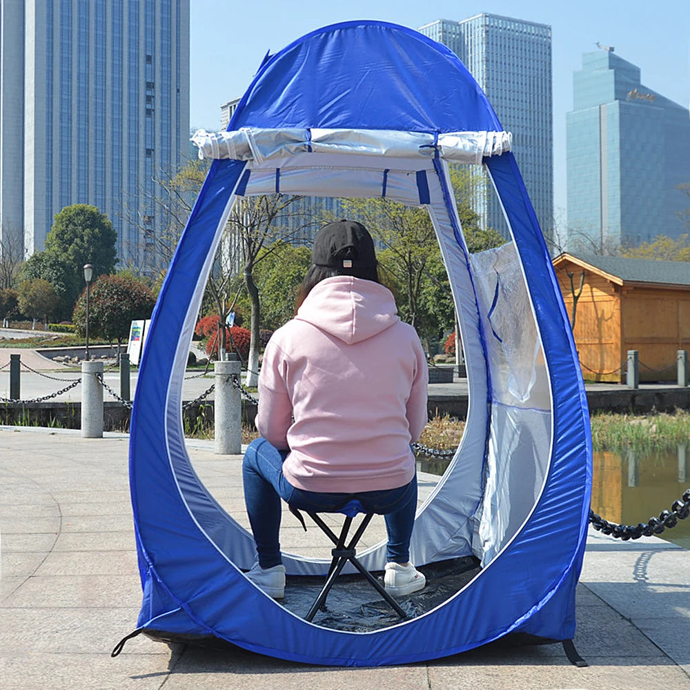 Portable Outdoor Fishing Tent UV-protection Tent Pop Up Single Tent Automatic Instant Tent Rain Shading Tent for Outdoor Camping
