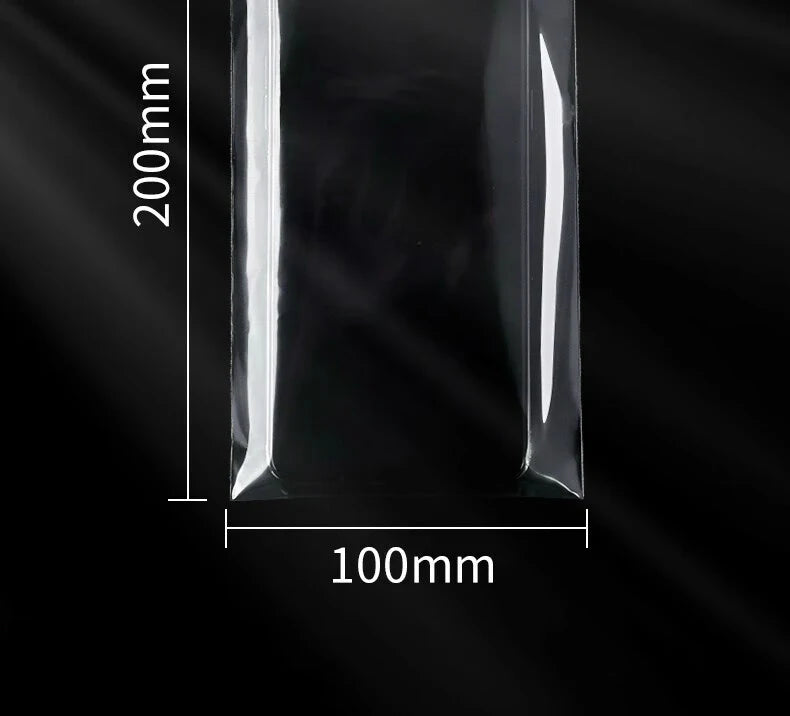 100pcs Transparent Waterproof Phone Bags Self-Sealing Dustproof Disposable Protective Bag for All Phones-Touch Screen Compatible
