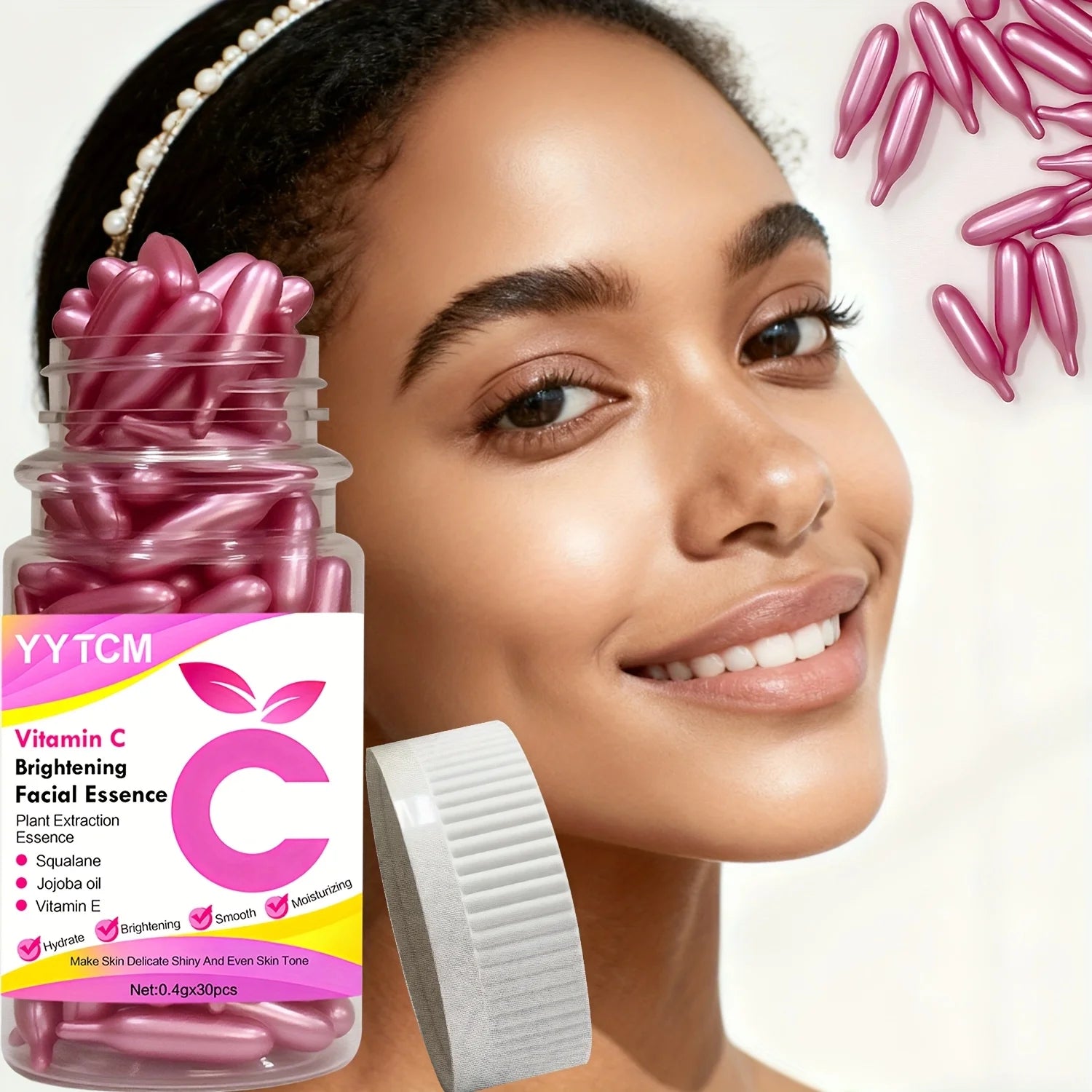 Vitamin C Skin-Brightening Capsule Essence - Hydrating & Moisturizing Serum