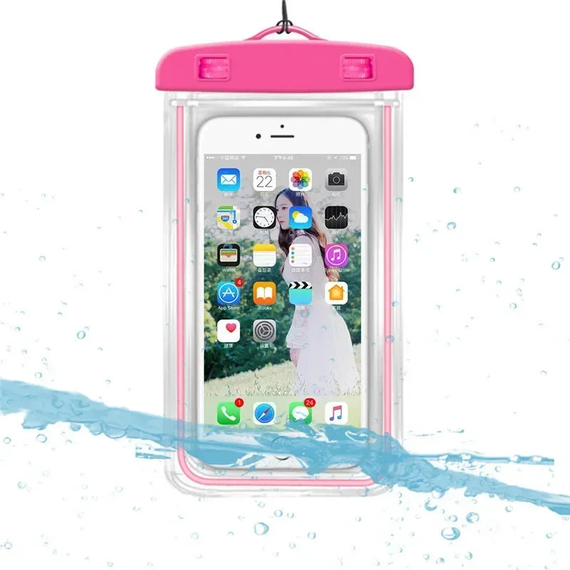 2PC Waterproof Phone Pouch Drift Diving Swimming Bag Underwater Dry Bag Case Cover For Phone Water Sports Beach Pool Skiing