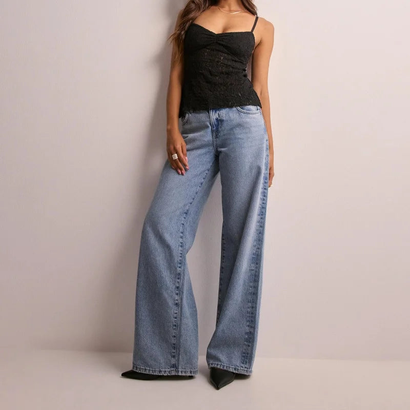 Xingqing Lace Crop Tops y2k Clothes Women Summer Sheer See Through Spaghetti Strap Sleeveless Camisole 2000s Clothing Streetwear