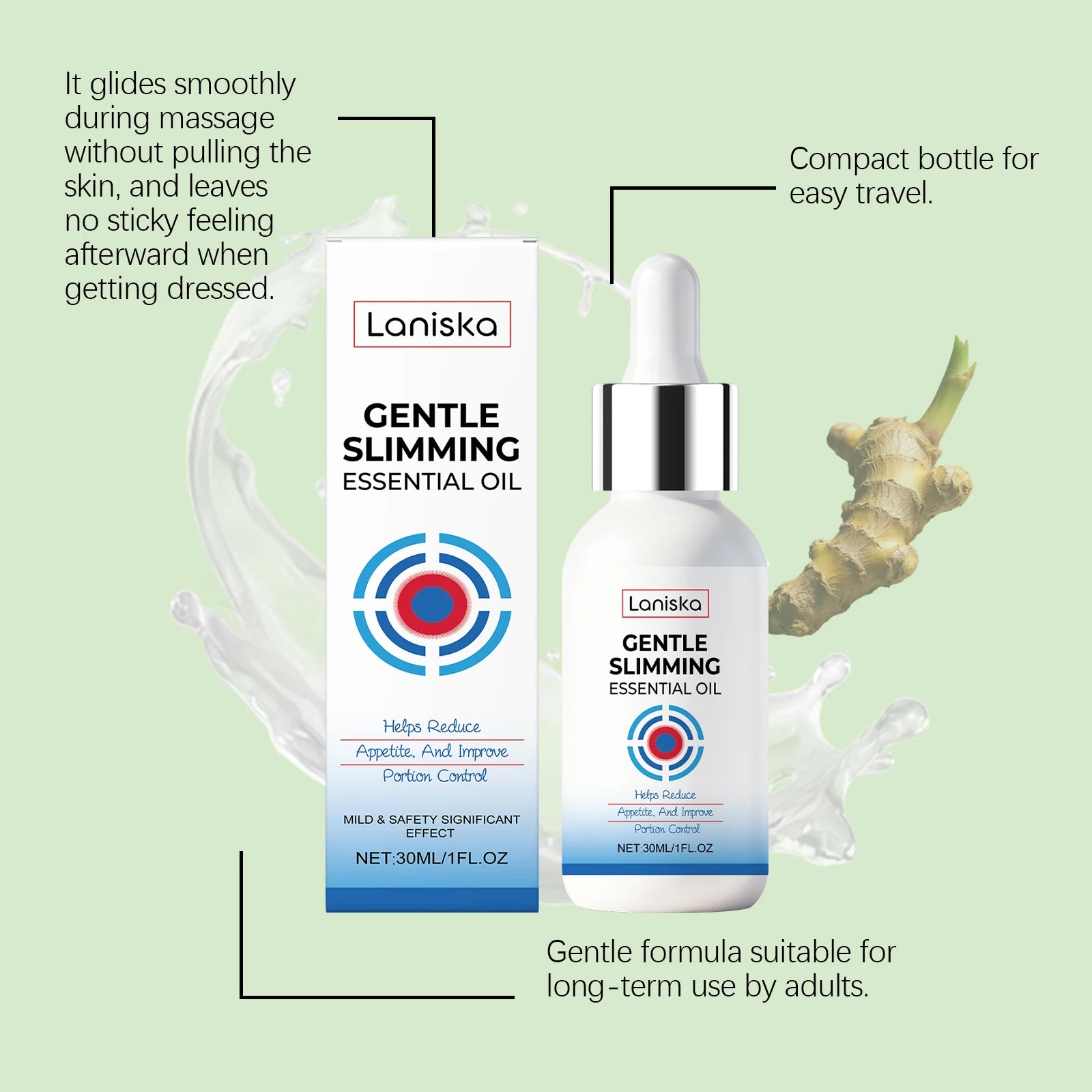 Body Care Essence Lightweight Silhouette Highlights Body Contours, Nourishing Body Skin Care Oil