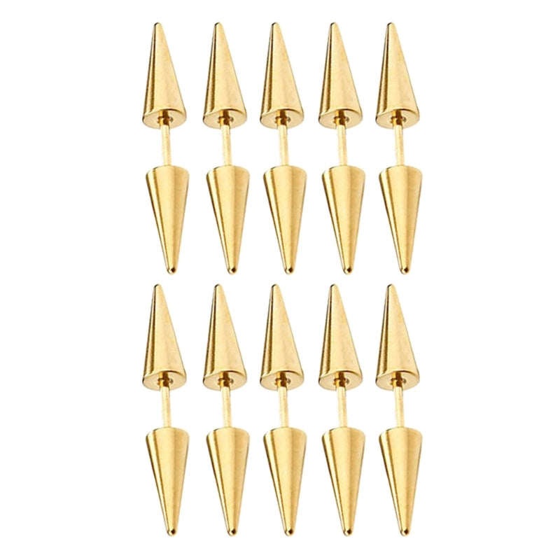10PCS Hairpins Hair Accessories For Women Dreadlocks Cone Hair Decoration Clip For Braid Africa Stainless Steel Body Jewelry