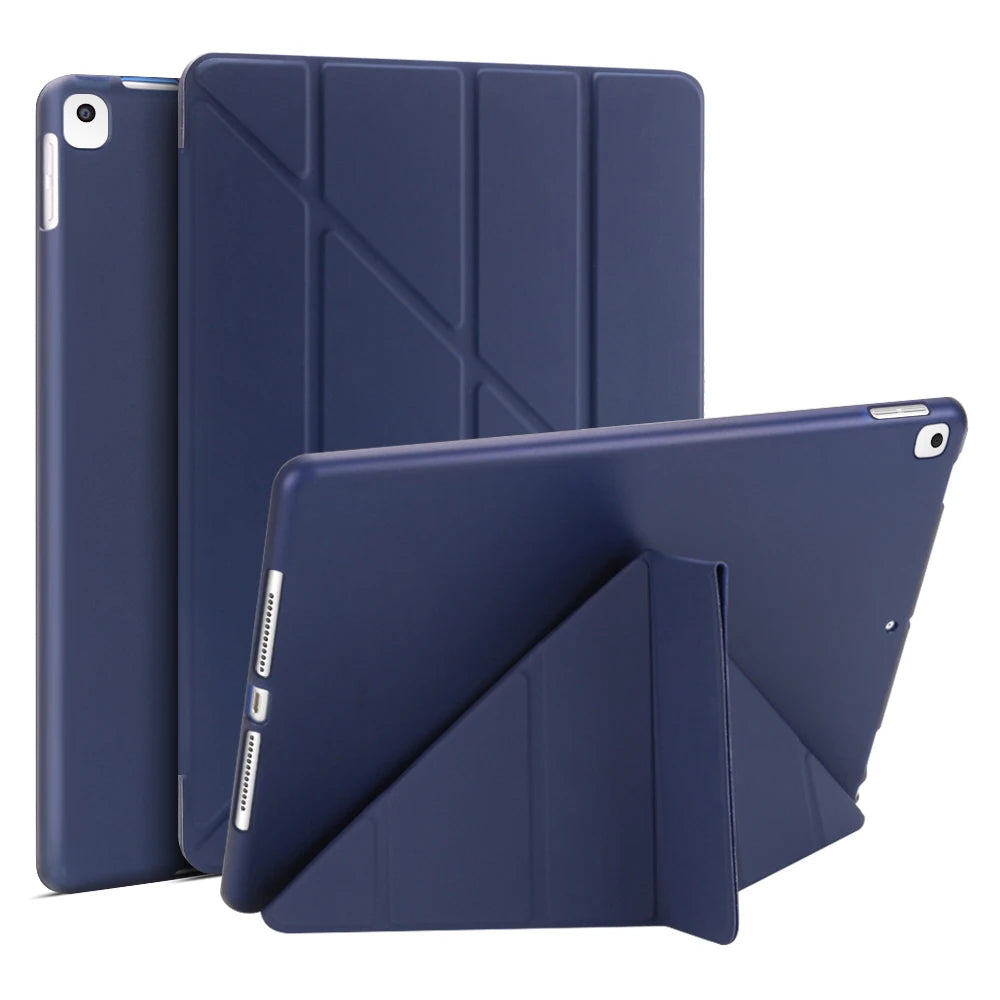 For iPad 10th 2022 Case 10.2 8th 9th 7th 6th Generation Leather Case For iPad 2026 A16 3 4 Air 11 10.9 Mini 4 5 6 Silicon Cover