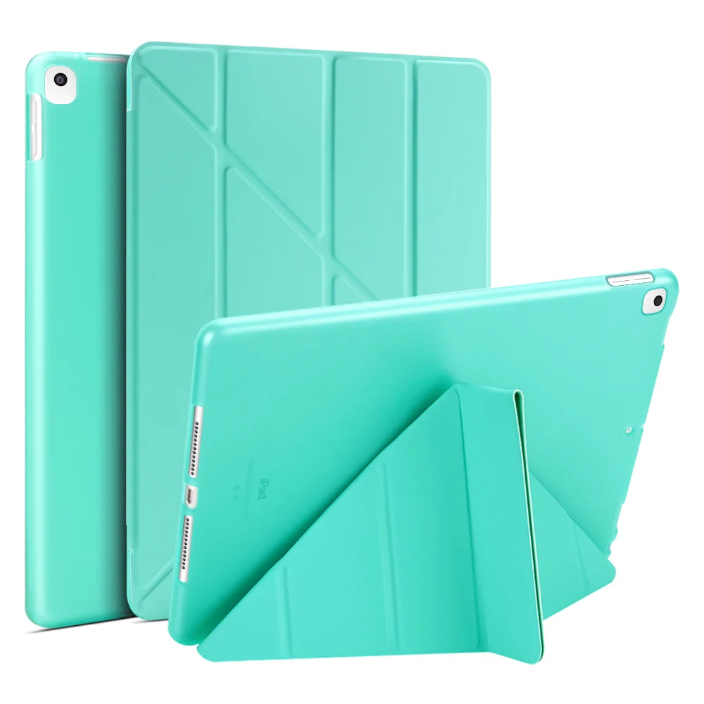 For iPad 10th 2022 Case 10.2 8th 9th 7th 6th Generation Leather Case For iPad 2026 A16 3 4 Air 11 10.9 Mini 4 5 6 Silicon Cover
