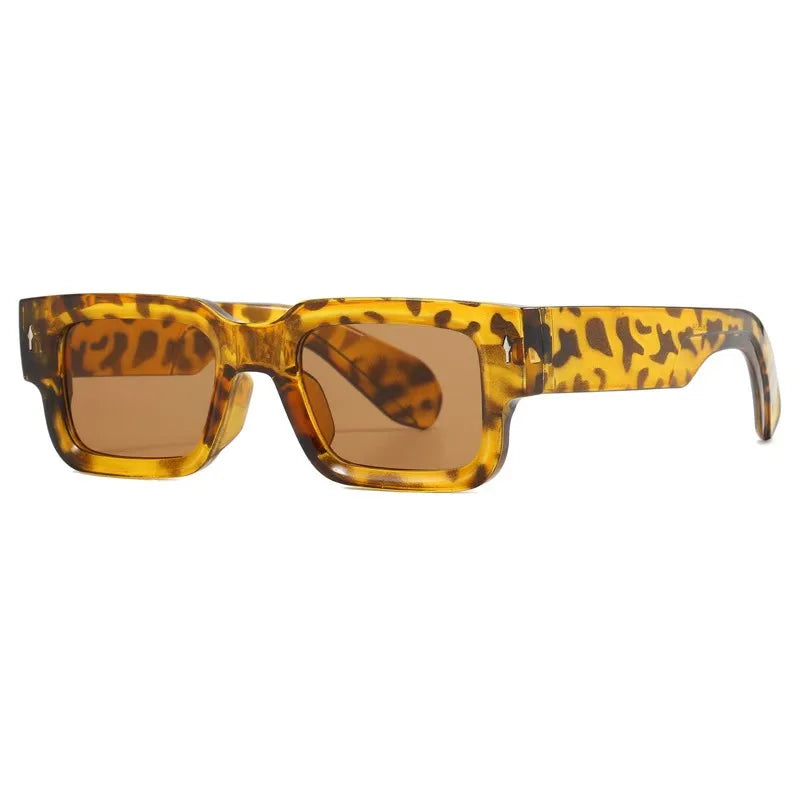 1PC Unisex Retro Square Sunglasses Classic UV Protection Plastic Frame Shades Outdoor Travel Driving Glasses UV400 Eyewear