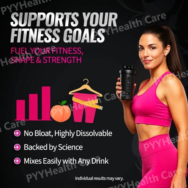 Creatine Powder for Women 5g Monohydrate with Collagen Peptides BCAA L-Glutamine Unflavored 30 Servings Daily Wellness Support