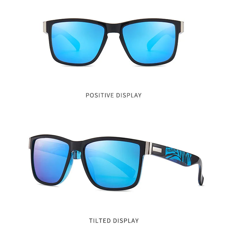 Classic UV400 Sunglasses for Men and Women Fashion Outdoor Sports Fishing Hiking Golf, Travel Square Retro Eyewear