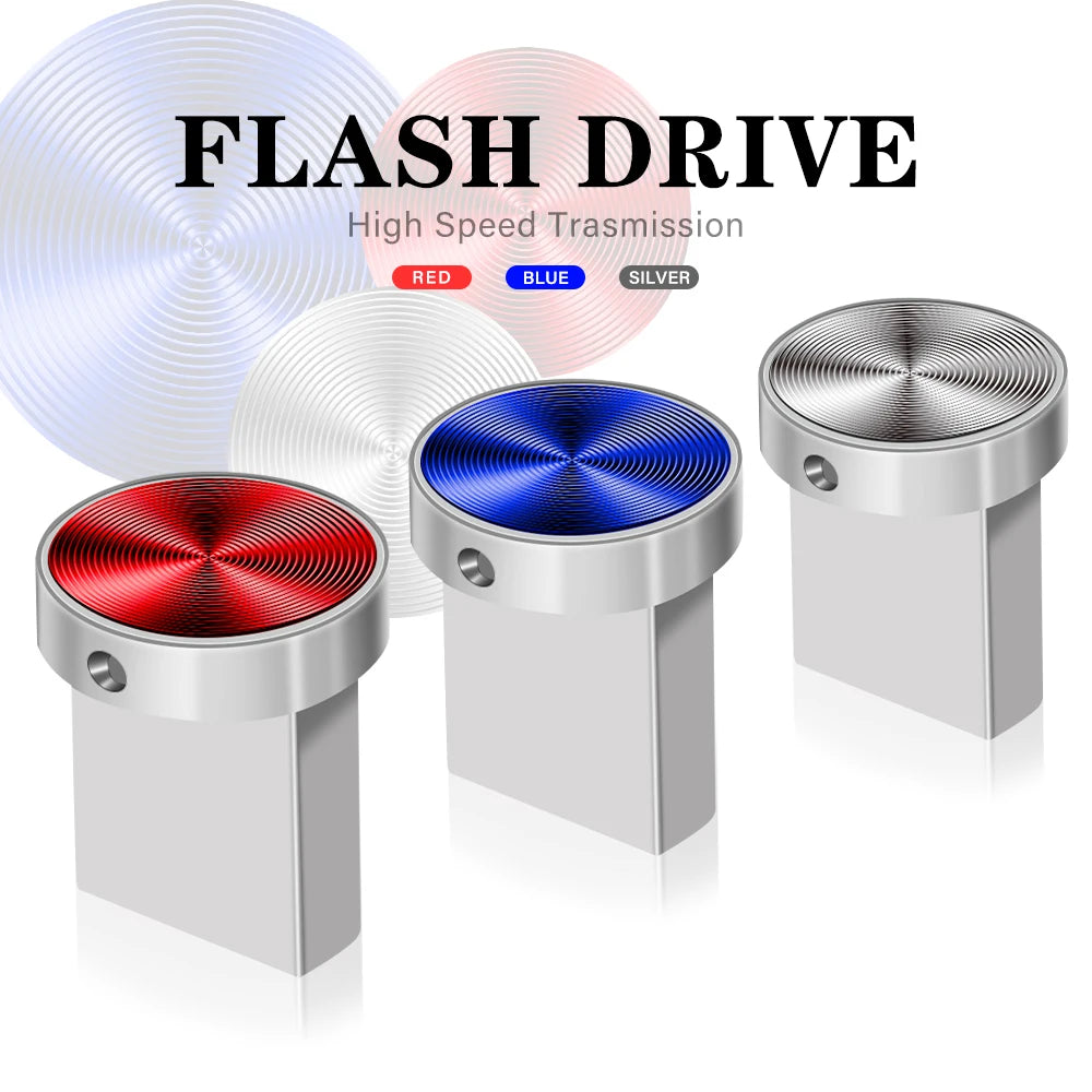 Real Capacity Super Mini 2.0 Pen Drive USB Flash Drive 4/8/16GB 32GB Metal Pendrive 64GB Memory Stick U Disk 128GB USB Stick