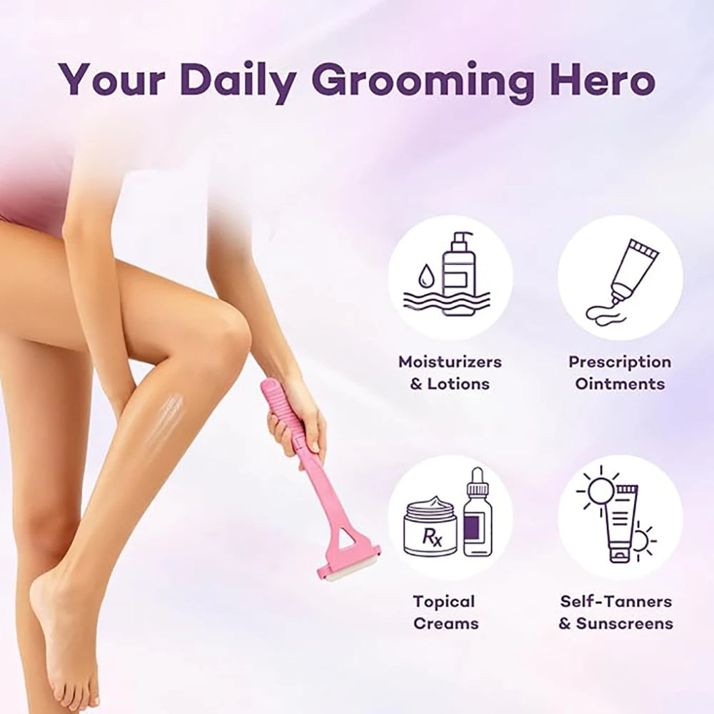 Detachable & Foldable Lotion Applicator for Back & Body - Massage Tool, Portable Storage