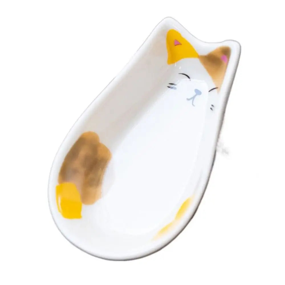 Kitchen Tableware Accessories Decorative Kitten Shaped Mustard Fruit Snack Tray Seasoning Plate Dessert Dish Sauce Dish