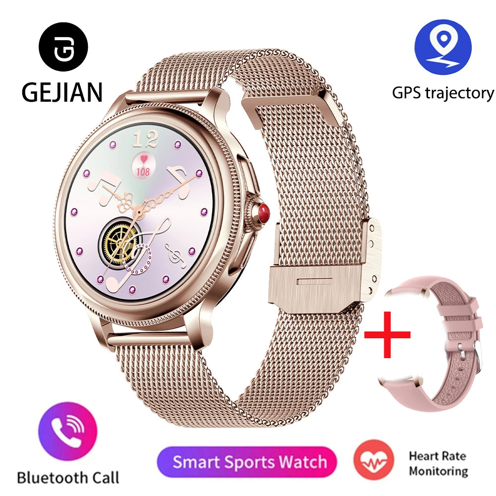 Smart Watch for Women 1.2" Bluetooth Call 100+ Sport Modes Fitness Tracker with Heart Rate/Sleep/SpO2 Monitor IP67 Waterproof