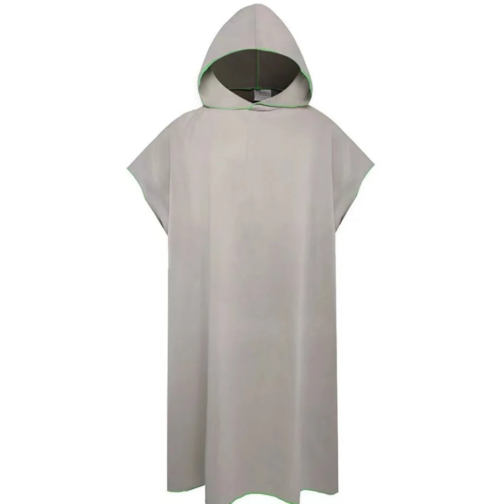 Microfiber Quick-drying Swimming Towels Absorbent Hooded Swimming Dry Towels Quick Dry Windproof Beach Poncho Towels Swimming