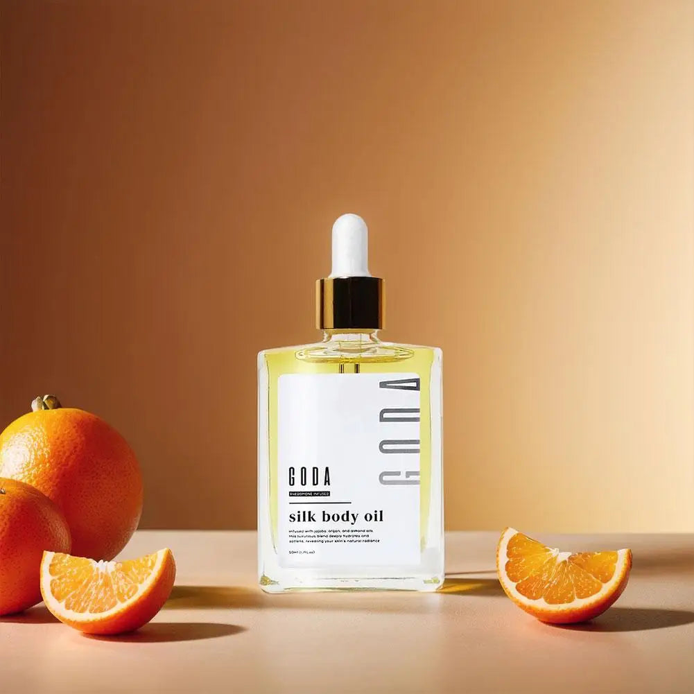 50ml GODA Silk Body Oil & Pheromone Fragrance Body Oil Smooth And Delicate Skin Deeply Nourishing And Moisturizing Long-Lasting