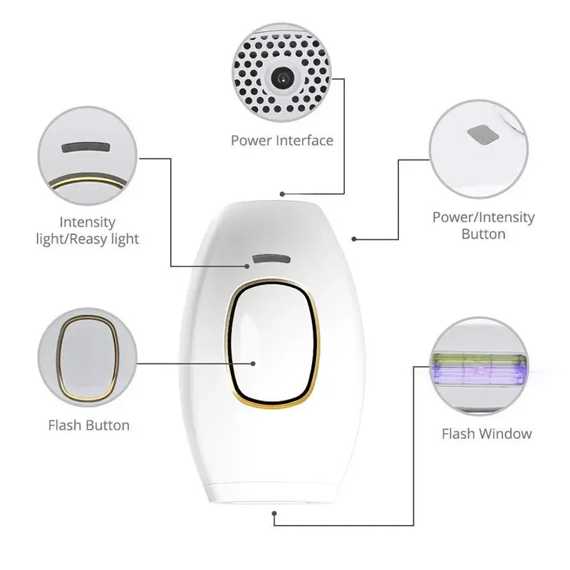 Laser Epilator IPL Hair Removal For Women Body Bikini Facial Permanant Painless IPL Hair Remover Laser Epilator