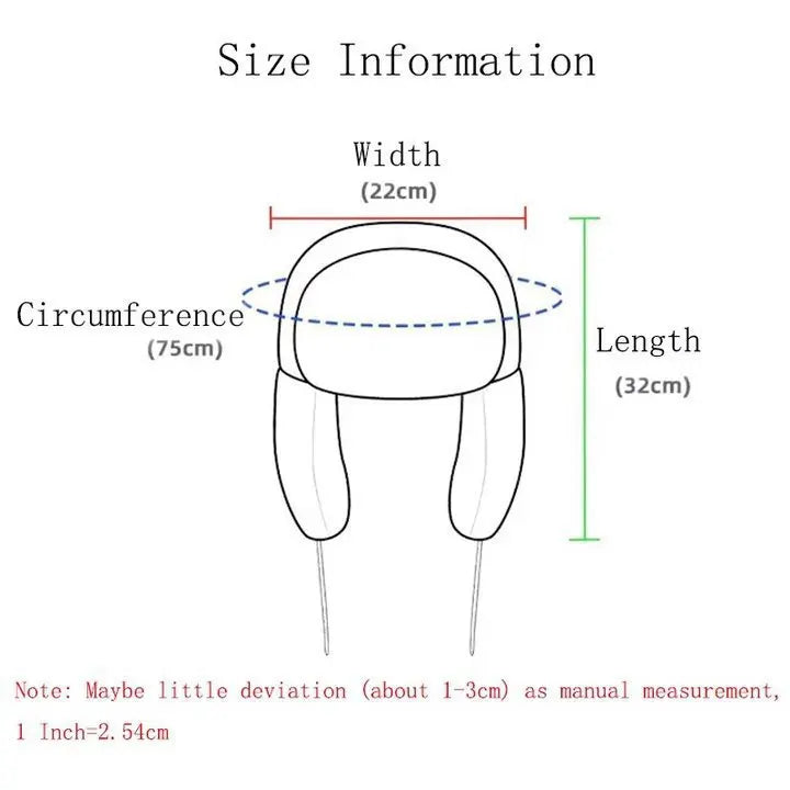 Winter Warm Bomber Hat Cute Cartoon Anime Cap Russian Ushanka Gorras for Boy Girls Outdoor Velver Thick Bombers Hat for Skiing