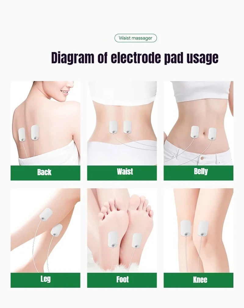 Electric Lumbar Massager Waist Back High-Frequency Vibration Massager Waist Spine Support Airbag Traction Massage Machine