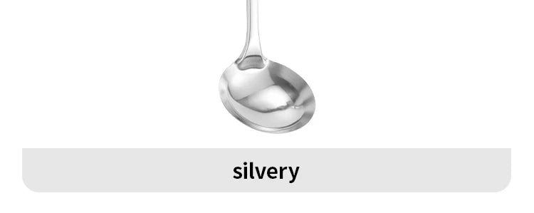 Stainless Steel Kitchen Cooking Spoon Household Pot Spoon Soup Making Hotel Supplies Outdoor Barbecue Kitchen Tools