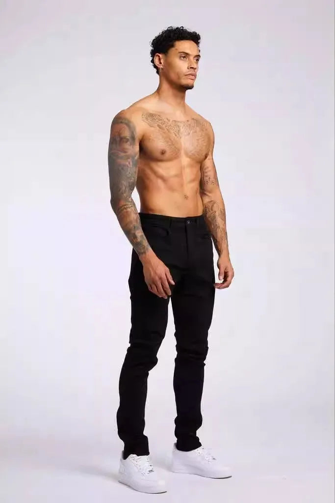 2025 new men's slim fit classic slim fit jeans casual street style casual men's slim fit jeans men's slim fit pencil jeans