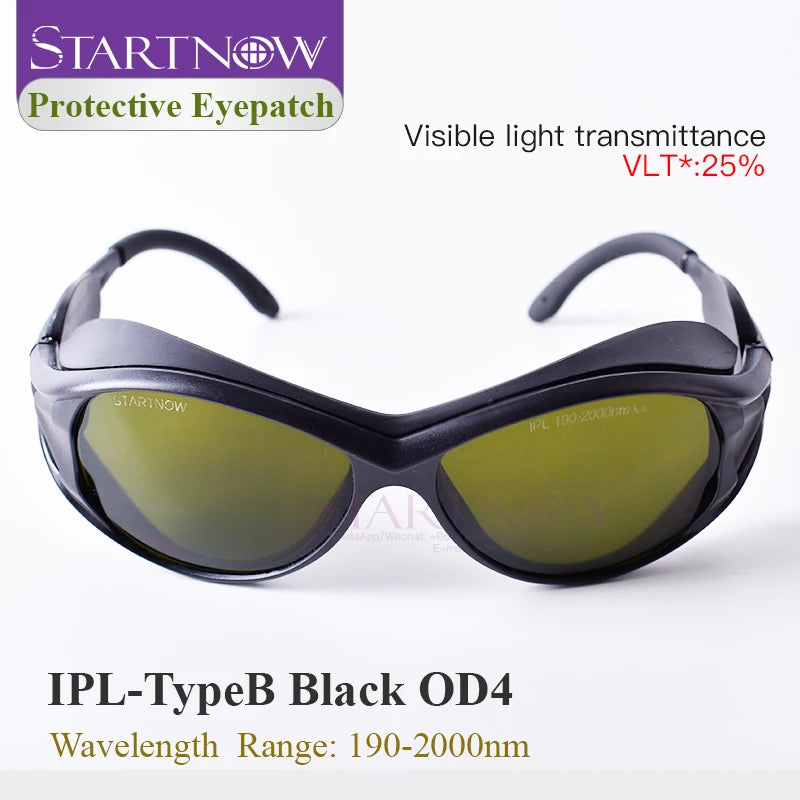Laser Glasses 190nm-2000nm IPL Hair Removal Safety Eyepiece CE IPL OPT Soft PE Eye Mask Protective Eyepatches Laser Goggles