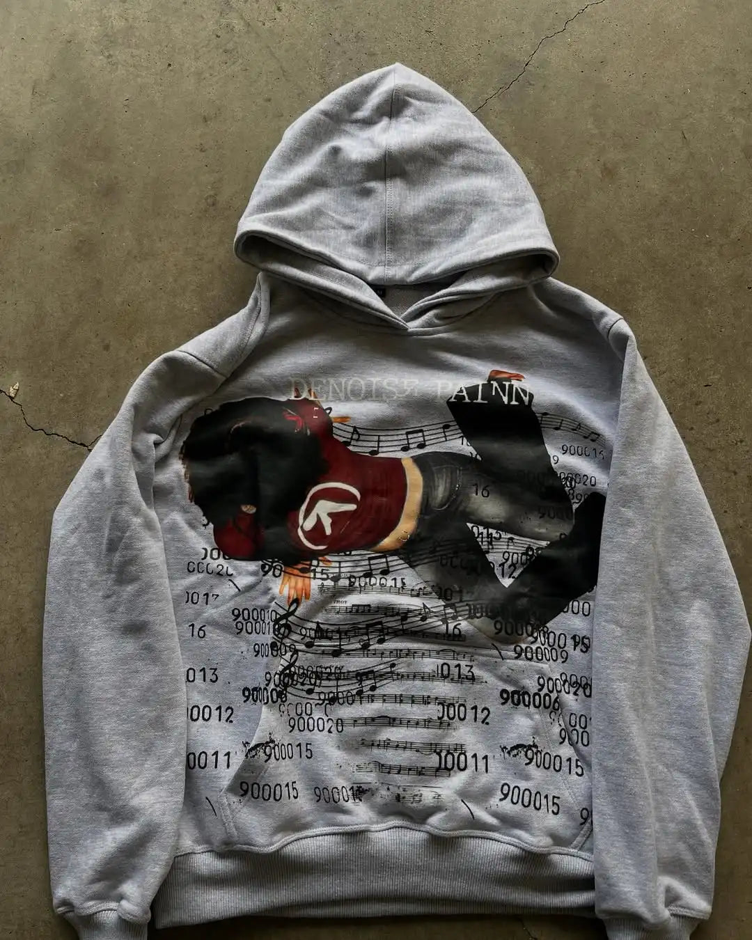 Vintage Style Hoodie Embroidery Print Hoodies Women Grunge Sweatshirt Tops Streetwear Harajuku Gothic Y2k Women Clothing