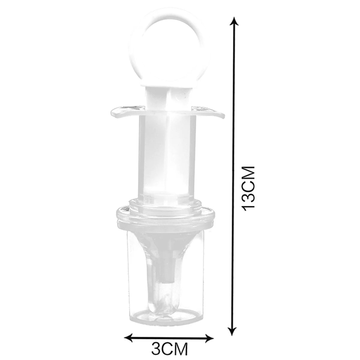 Baby Medicine Dispenser Dropper with Pacifier Tip, Soft Silicone Needle Feeder for Infant Liquid Medicine and Vitamins