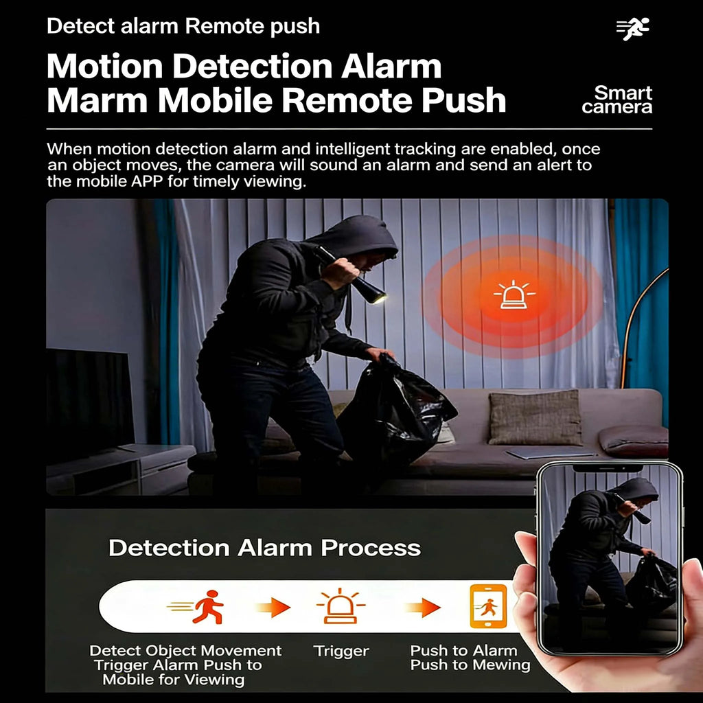 WiFi Camera Smart Home Indoor 2MP Wireless IP Surveillance Camera AI Detect Automatic Tracking Security Baby Monitor Camera