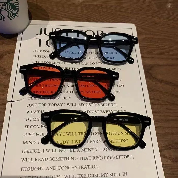 Vintage Sunglasses Unisex Rectangle Fashion Design Retro Sun Glasses Female Lady Eyeglass Cat Eye Casual Goggles 2025 New
